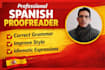 proofread and correct your spanish texts