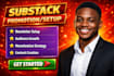fully setup substack account substack newsletter manage substack post