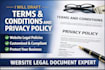 draft terms and conditions and privacy policy for your website