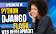 do python django flask sql nosql db html custom web application development