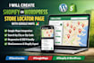 create shopify or wordpress store locator page with google maps