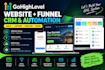 build a gohighlevel website, funnel and CRM automation