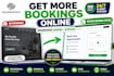 redesign squarespace website, booking system, appointment scheduling
