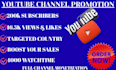 youtube video promotion, uk organic playlist, usa complete channel monetization