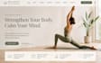 design squarespace wellness coach website yoga pilate studio meditation website