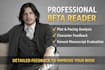 beta read your manuscript and give honest feedback
