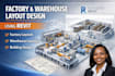 design factory layout, warehouse, and building using revit