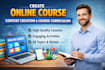 create online course content creation and course curriculum