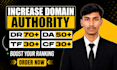 build high authority backlinks to increase domain authority