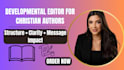 be your christian book editor, memoir and developmental editor