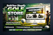 design golf website, golf accessories store, gym website golf supplement website