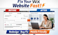 fix wix website issues, wix redesign and wix errors fast