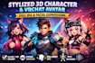 create stylized 3d character vrchat avatar with full rig and facial expression