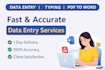 fast and accurate data entry