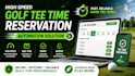build high speed golf tee time bot, auto reserve bot, reservation bot, resy bot
