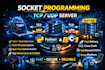 do socket programming, java, c, cpp, python, cuda