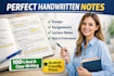 provide professional academic handwriting services