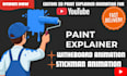 demonstrate your paint with 2d animated whiteboard explainer video