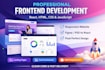 build responsive frontend website using react, HTML CSS