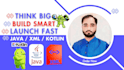 build android app with XML UI java and kotlin backend