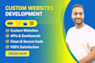 design a website and do custom websites development