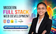 build custom website as full stack website developer, website development