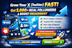 run twitter ads x promotion hit 900k USA UK real organic x followers x promotion