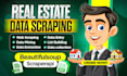 do web scraping, data mining and real estate data extraction