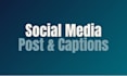 write social media posts and captions