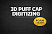 do 3d puff cap digitizing foam ready puff embroidery hat logo specialist