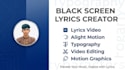 create professional black screen lyrics video