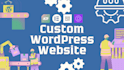 develop a custom wordpress website with acf, cpt UI, elementor or divi