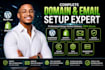 do wordpress, shopify domain setup, dkim, dmarc records, cname, dns, nameserver