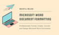 format and design your microsoft word document