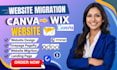 migrate canva website webador showit canva to wix figma canva to wordpress carrd