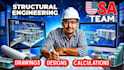 do professional structural analysis and design for concrete steel and timber str