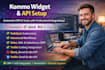 komo widget api setup monday n8n slack gmail hostinger zoho agent ghl twilio crm