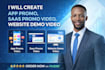 build app promo, saas promo video, website demo video