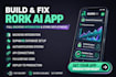 build, fix and optimize rork ai app with real backend integration and deployment