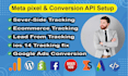 setup or fix meta facebook pixel and conversion API via GTM