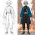 draw anime character design sheet