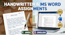 provide expert handwritten or ms word assignments