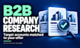 do b2b lead generation and targeted company prospect research