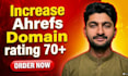 increase ahrefs domain rating 70 with white hat backlinks