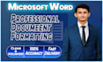 create professional word document, design, or redesign with perfect formatting