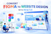 convert figma design to website with reactjs
