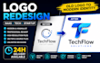 redesign or revamp your saas startup logo