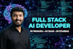 build full stack ai website, ai saas, ai chatbot as full stack developer