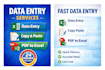 do data entry, copy paste, excel data entry and typing work