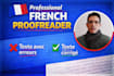 proofread and correct your french text